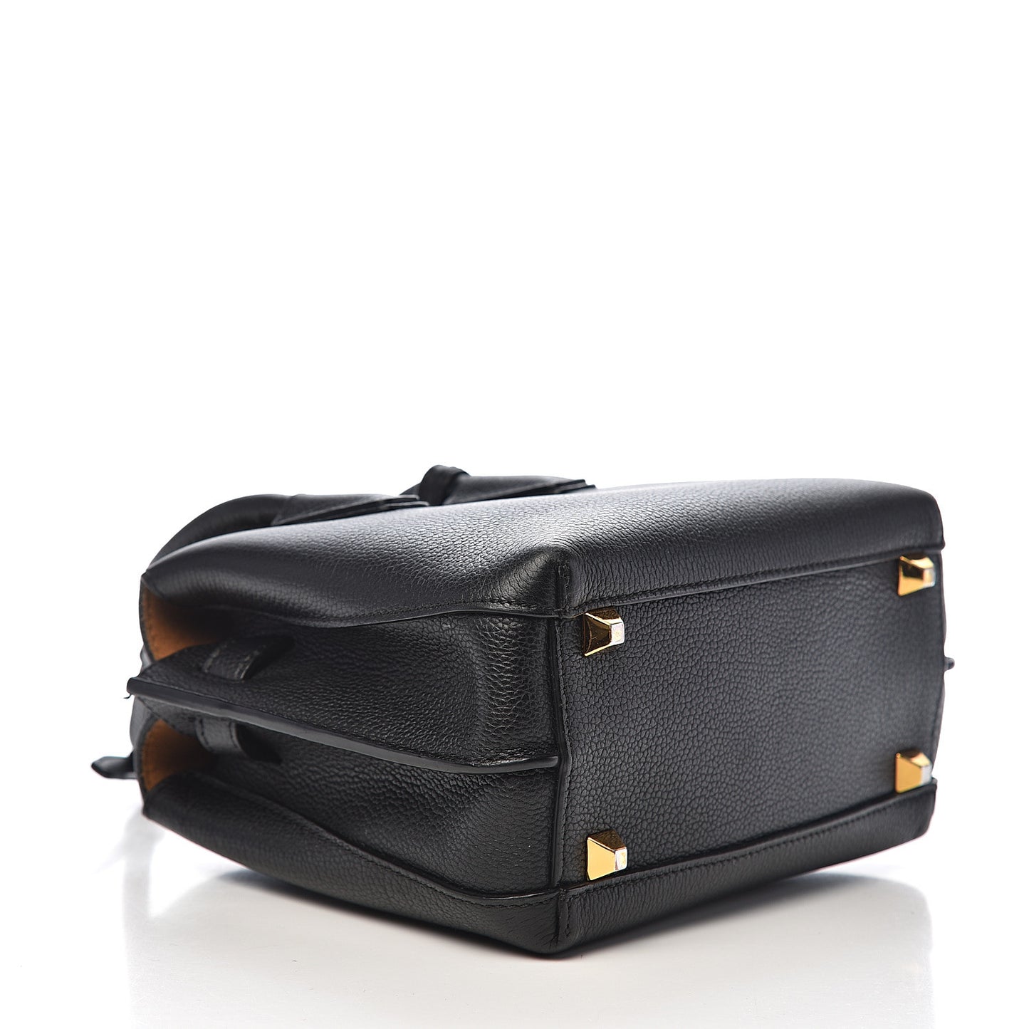 Grained Calfskin Mini Milla Tote Black