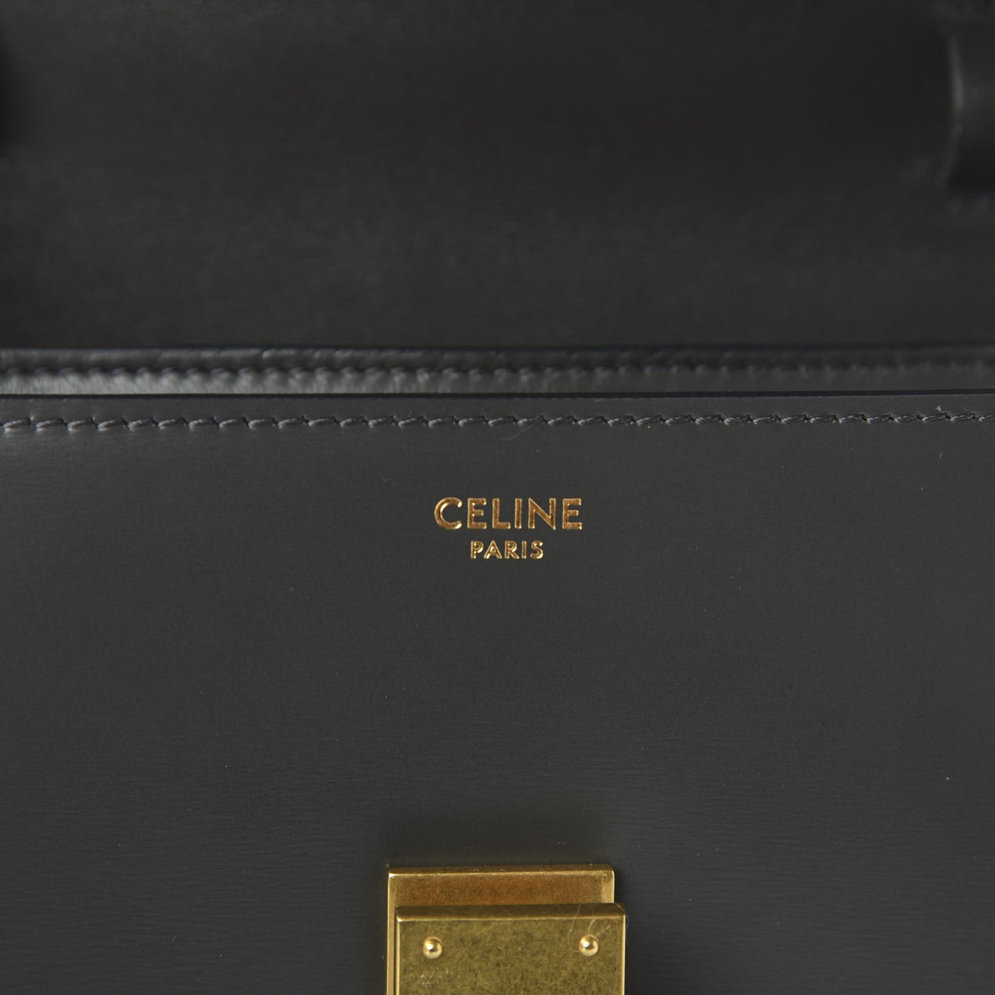 Box Calfskin Teen Classic Box Flap Bag Anthracite
