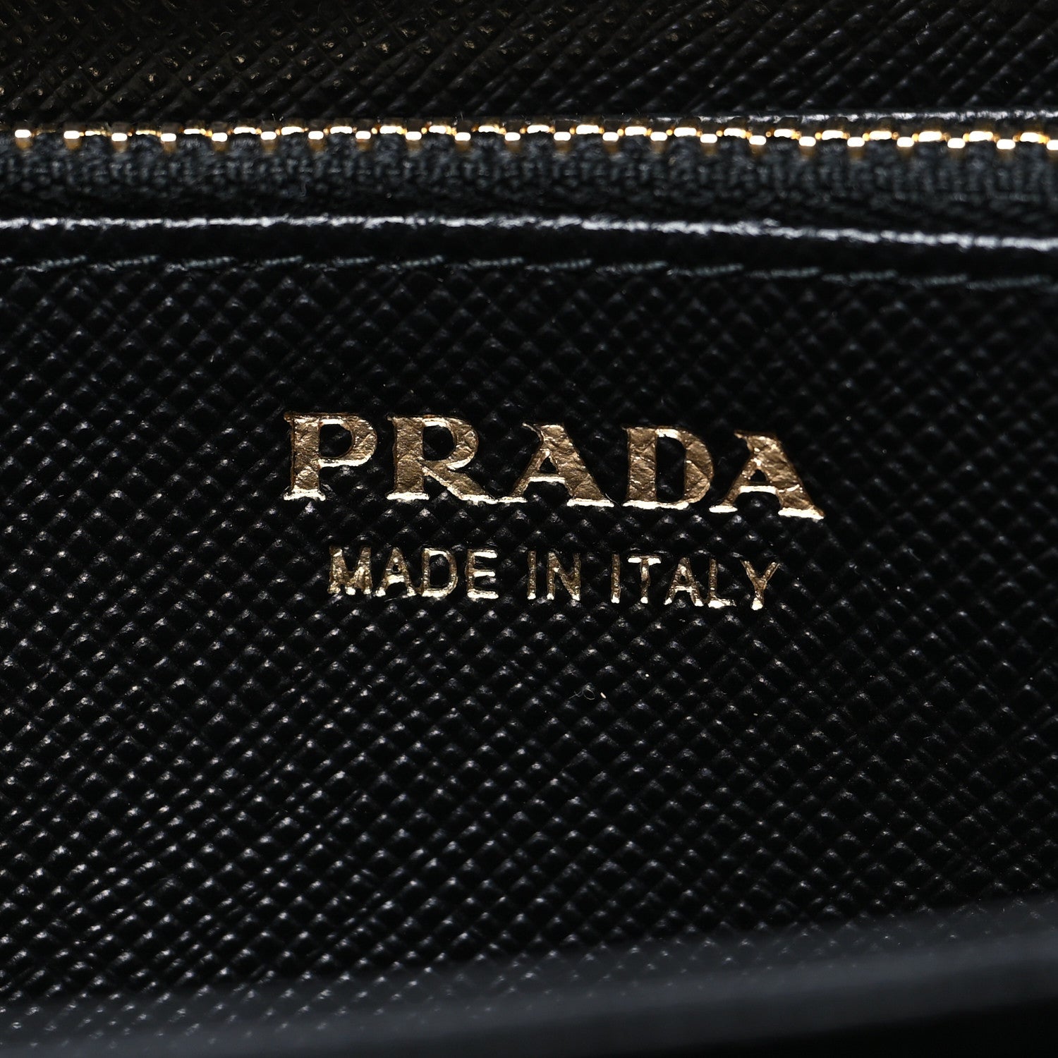 Prada Saffiano Fiocco Bow Zip Around Wallet Black 6 of 10