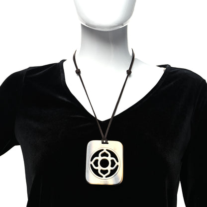 Hermes Buffalo Horn and Lacquer Lift Necklace 2 of 4
