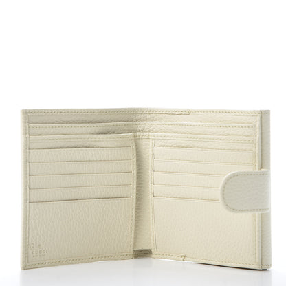 Gucci Dollar Calfskin Interlocking G French Wallet Ivoire 4 of 9