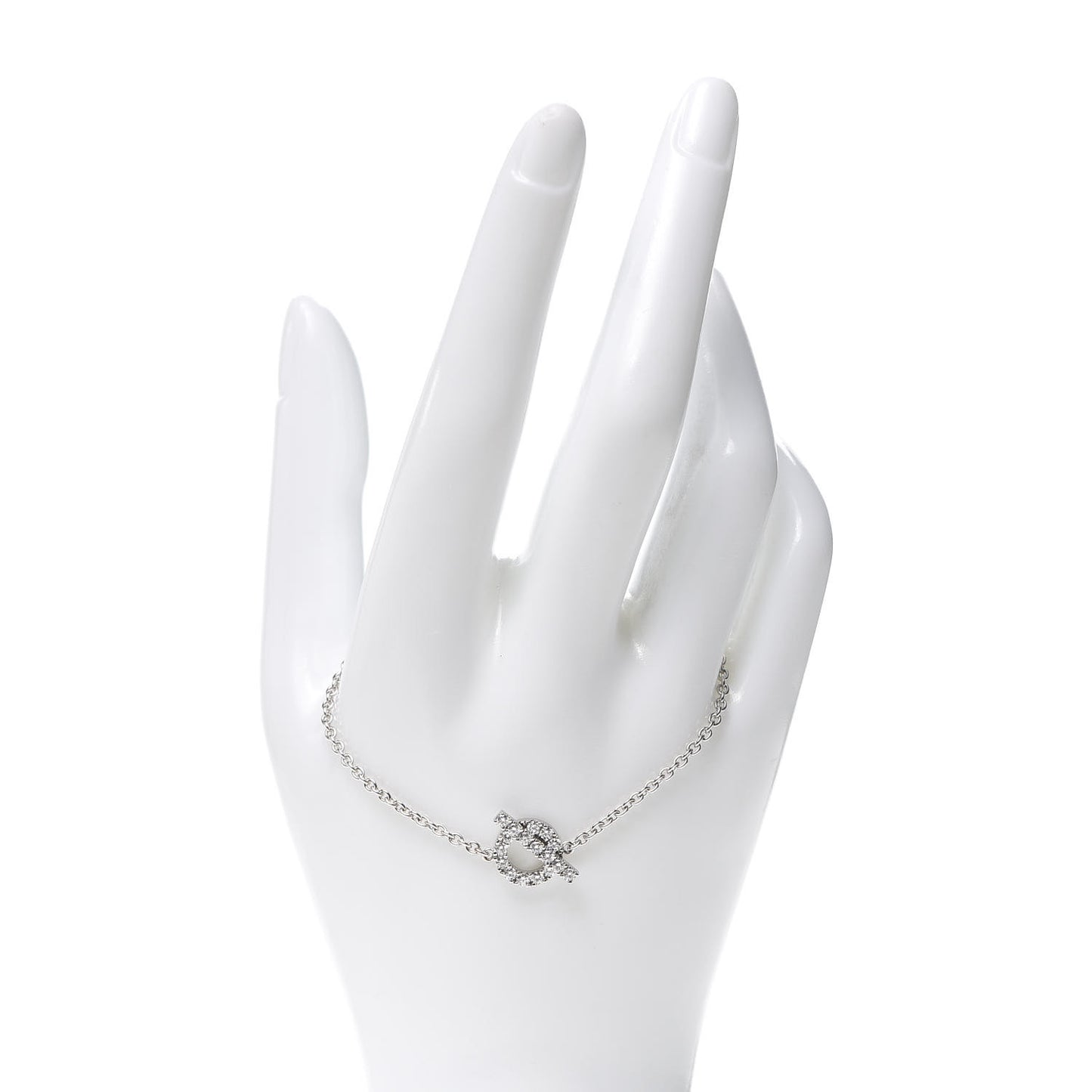 18K White Gold Diamond Finesse Bracelet ST