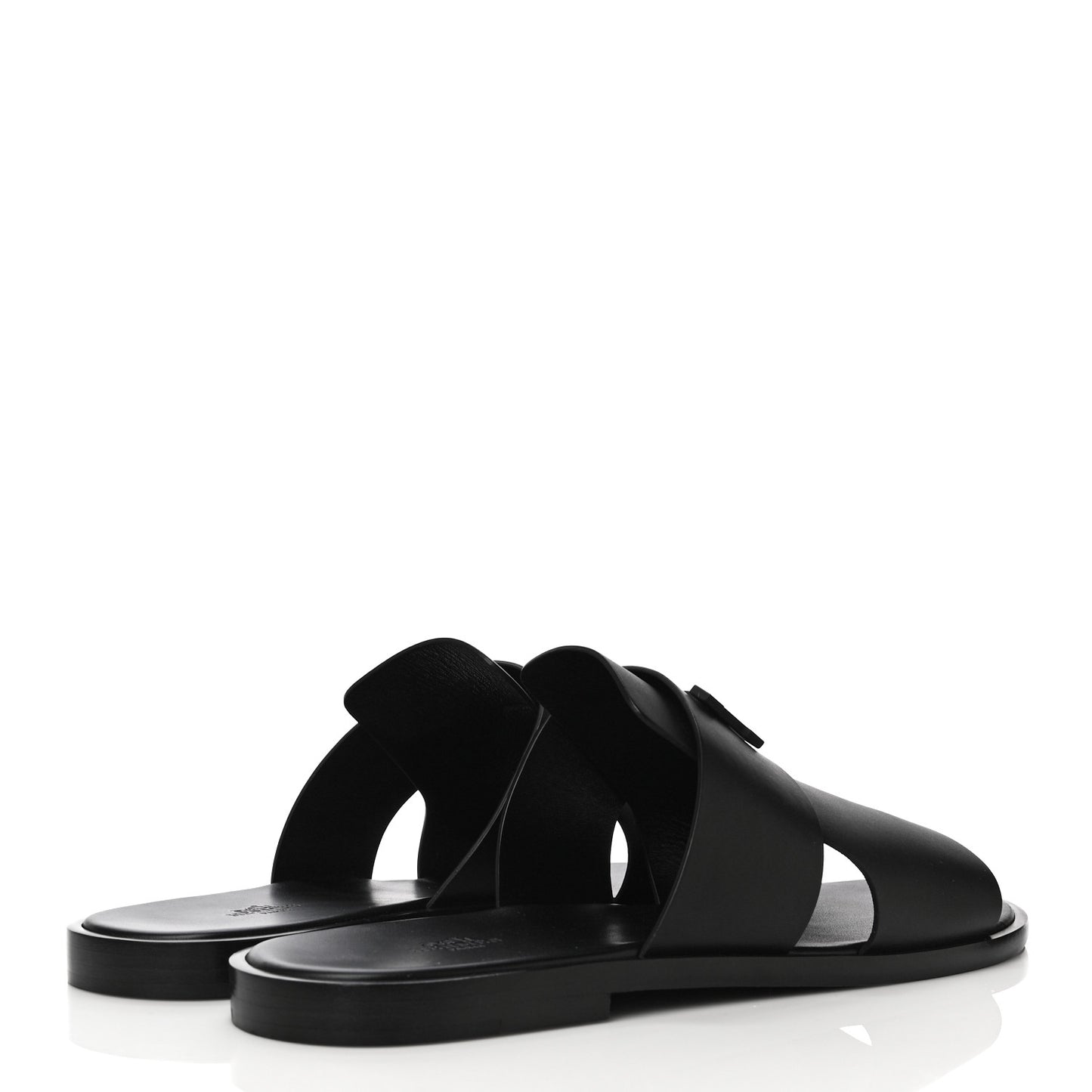 Calfskin Mens Arles Mules 46 Black