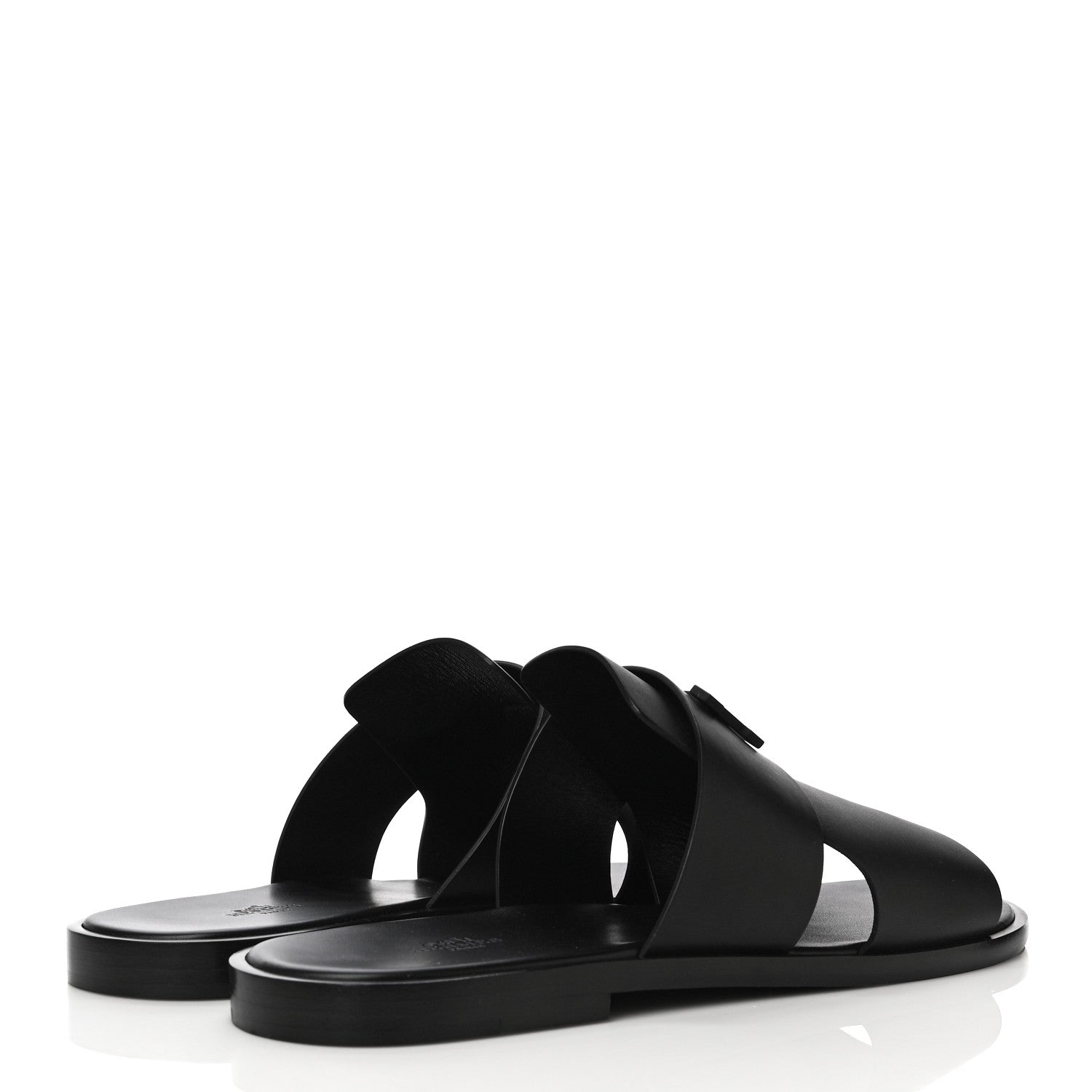Hermes Calfskin Mens Arles Mules 46 Black 4 of 10
