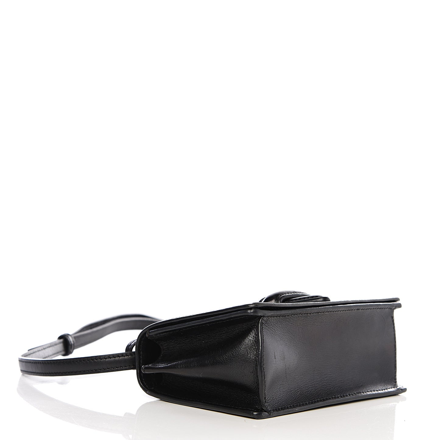 Calfskin Small Barcelona Shoulder Bag Black