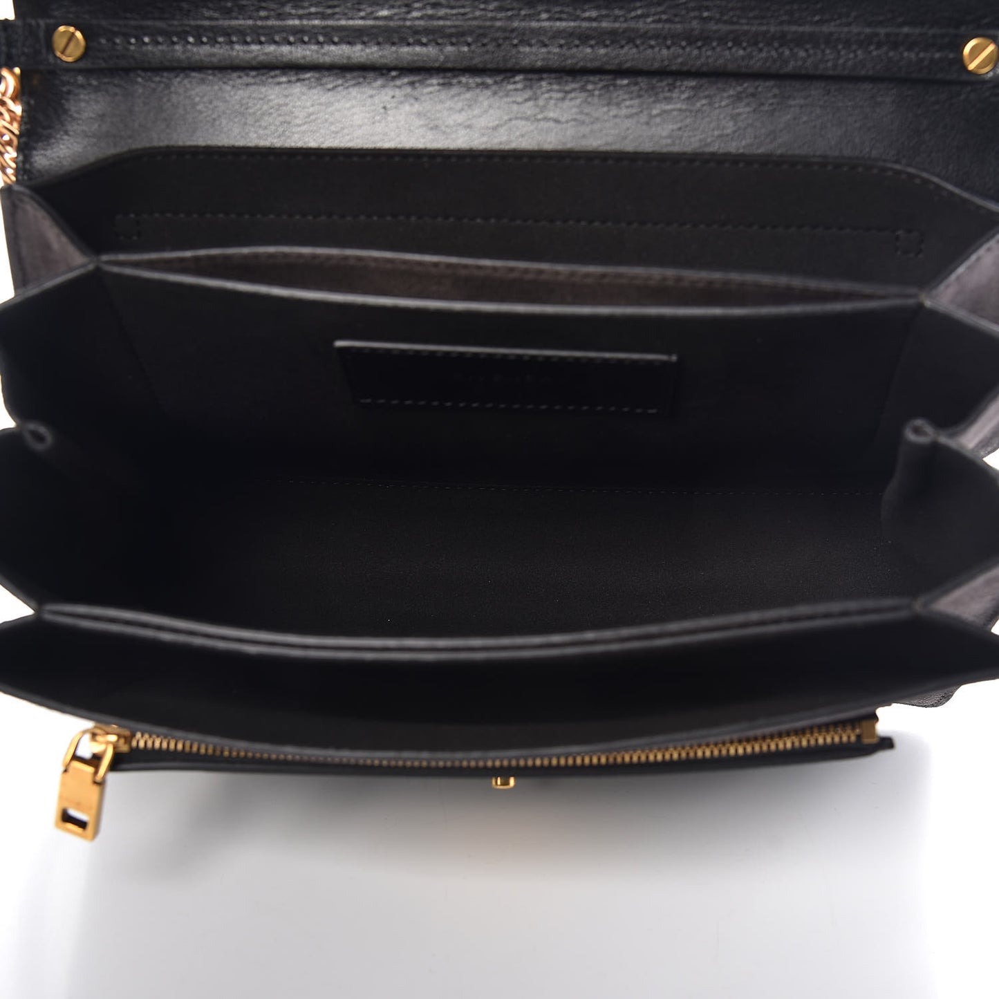 Calfskin Suede Medium GV3 Flap Black