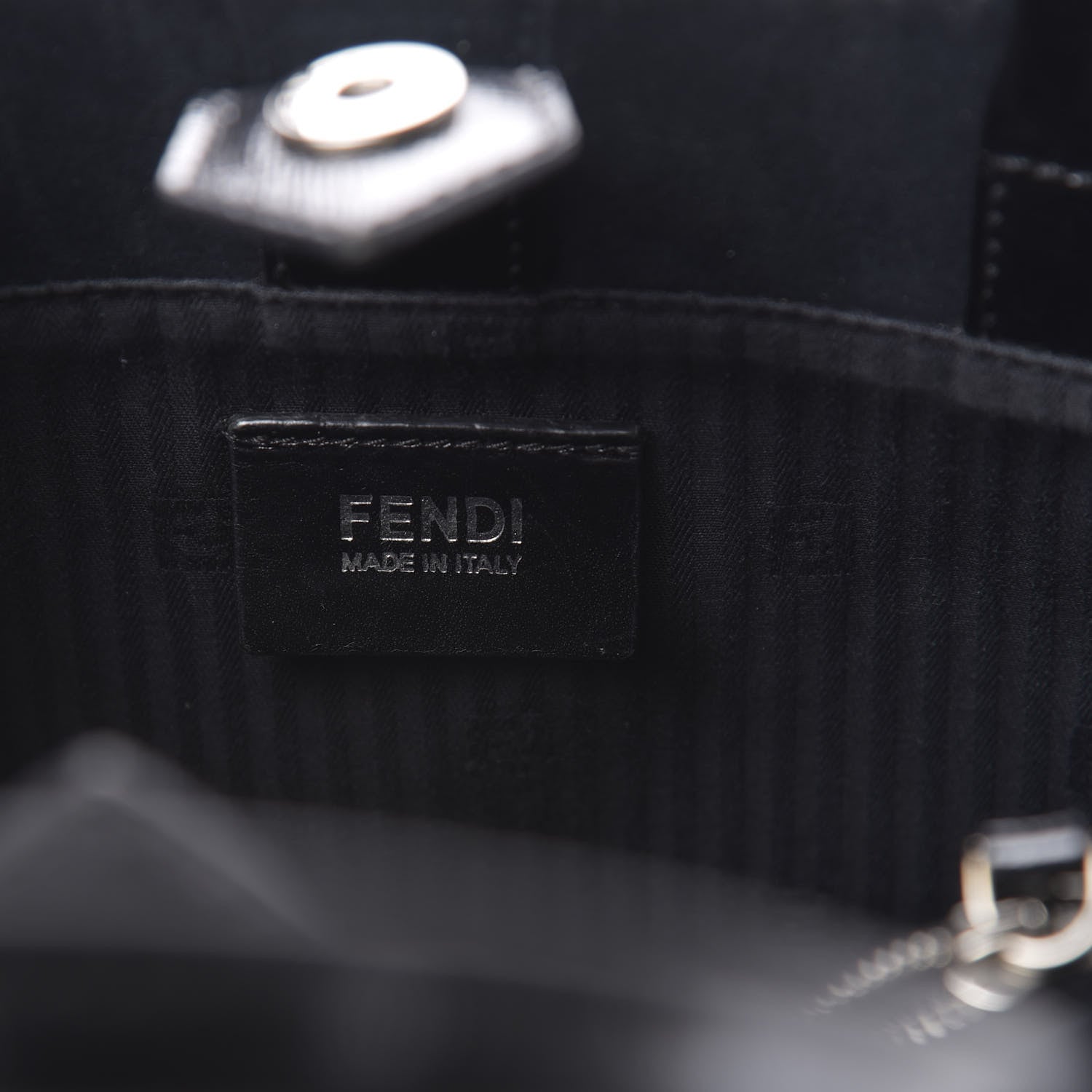 Fendi Patent Vitello Elite Petite 2Jours Tote Black 6 of 10