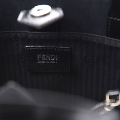 Fendi Patent Vitello Elite Petite 2Jours Tote Black 6 of 10