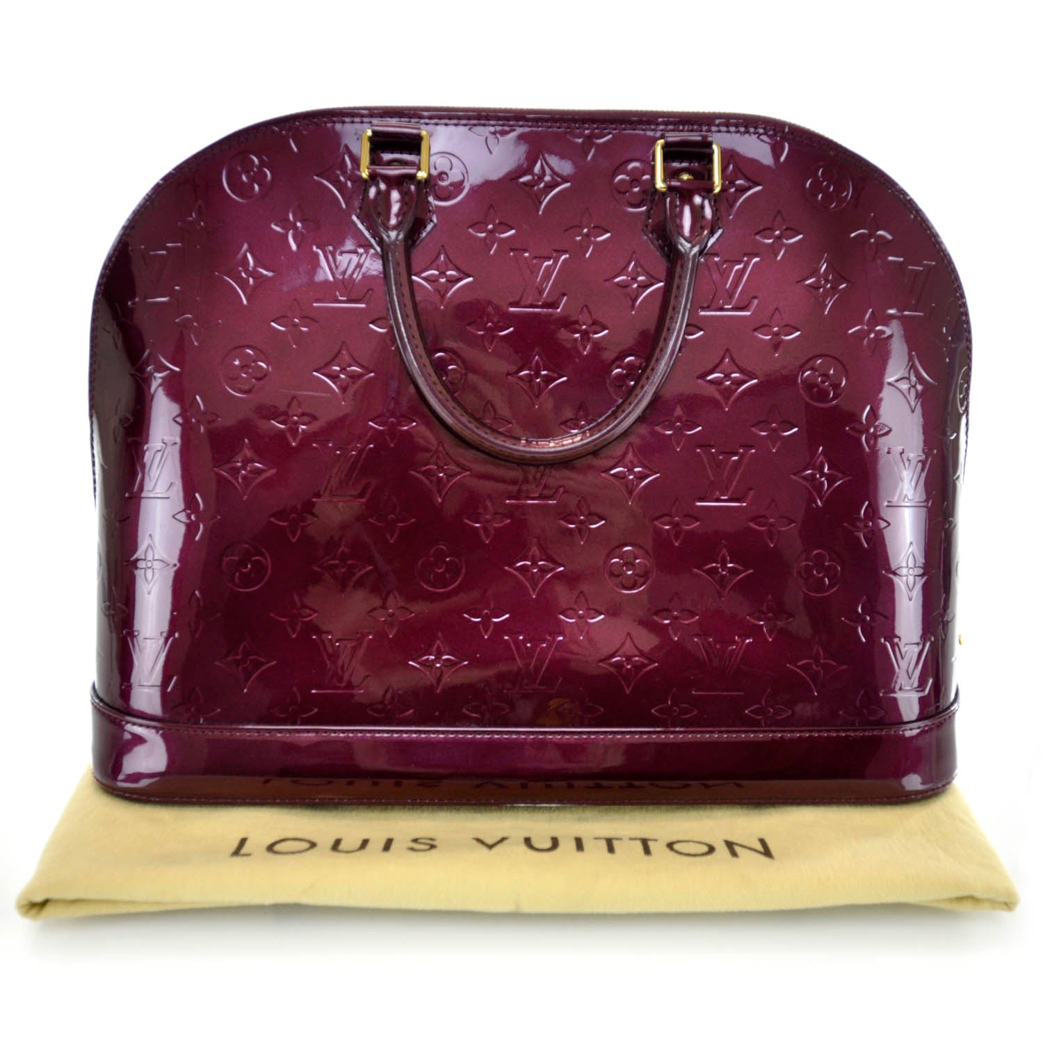 Louis Vuitton Vernis Alma MM Rouge Fauviste 3 of 11