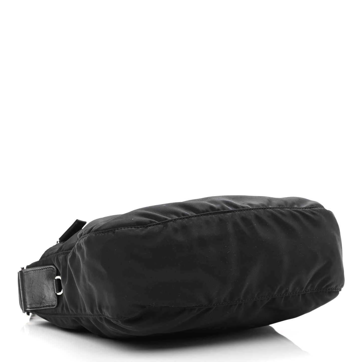 Nylon Vela Flat Messenger Bag Black