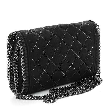 Stella McCartney Shaggy Deer Quilted Studded Falabella Crossbody Black 2 of 10