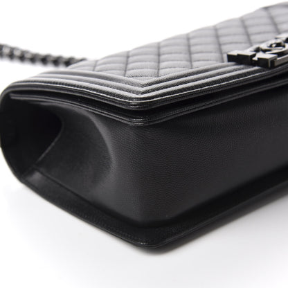 Chanel Caviar Quilted Medium Boy Flap So Black 6 of 11