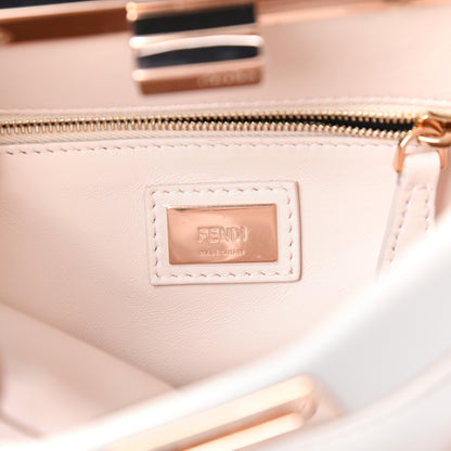 Fendi Nappa Mini Peekaboo Iconic Satchel Egg Shell 7 of 9