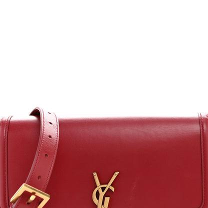 Saint Laurent Box Calfskin Monogram Medium Solferino Satchel Rouge Opyum 7 of 11