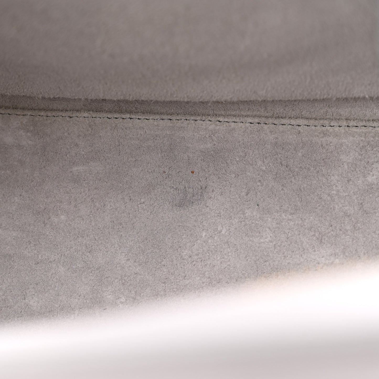 Drummed Calfskin Micro Luggage Light Grey