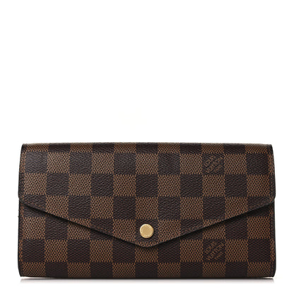 Louis Vuitton Damier Ebene Sarah Wallet NM 1 of 7