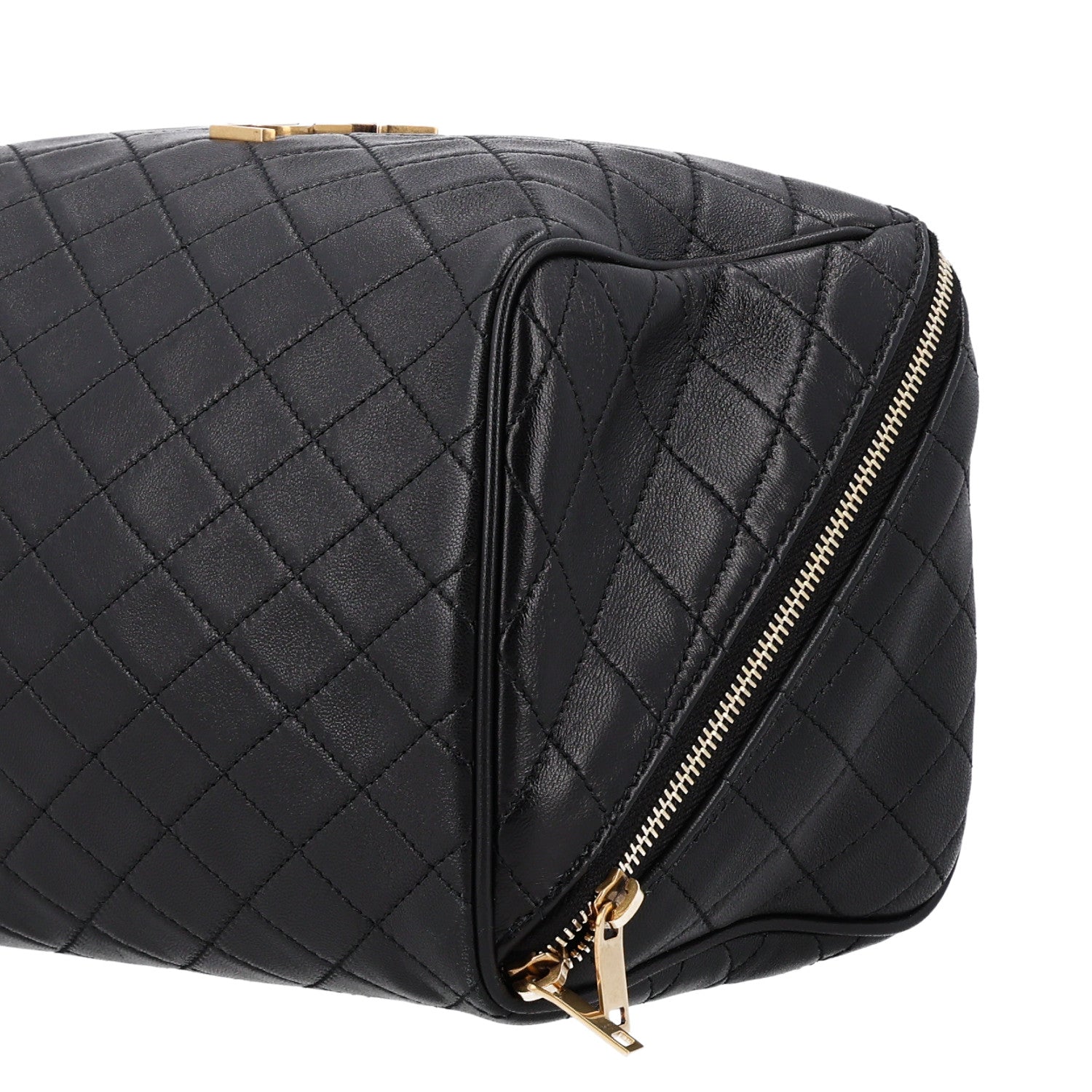 Saint Laurent Lambskin Quilted Gaby Vanity Case Black 10 of 11