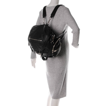 Alexander Wang Lambskin Marti Backpack Washed Black Rhodium Hardware 2 of 6