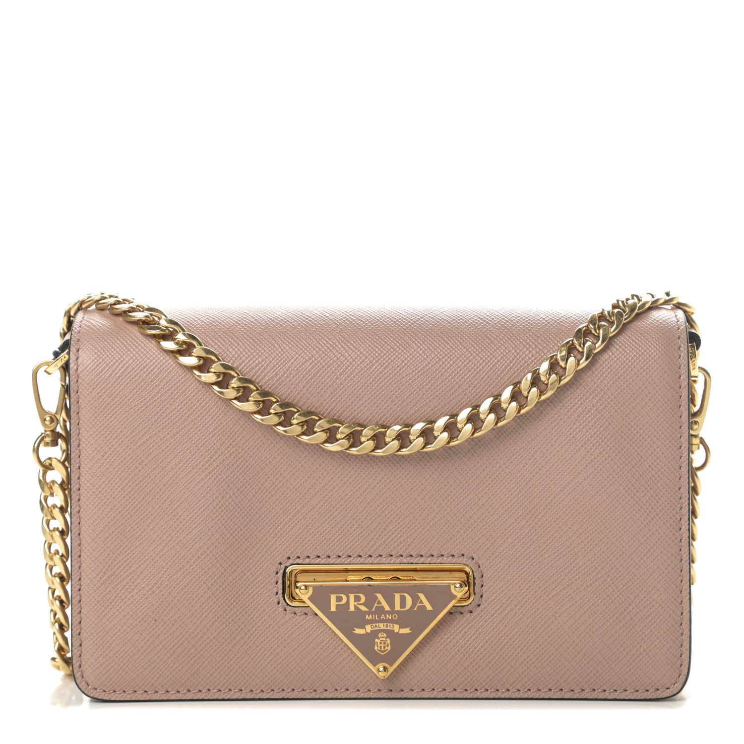 Prada Saffiano Lux Chain Wallet Cammeo 1 of 11