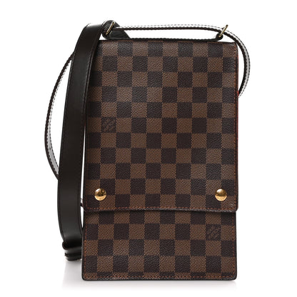 Louis Vuitton Damier Ebene Portobello Travel Shoulder Bag 1 of 9
