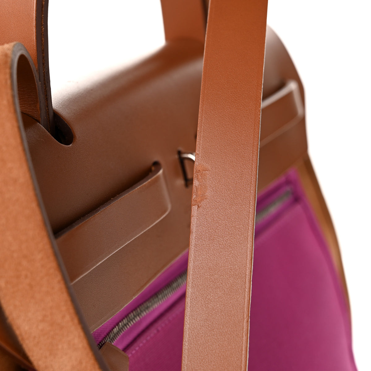 Hermes Toile Officier Vache Hunter Verso Herbag Zip PM 31 Dune Magnolia Fauve 11 of 11