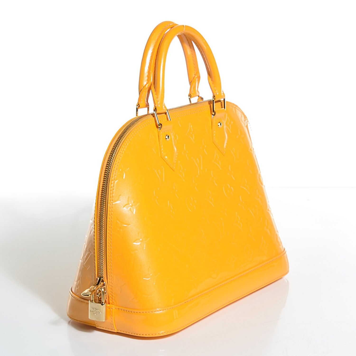 Louis Vuitton Vernis Alma PM Jaune Passion 3 of 7