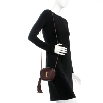 Saint Laurent Nappa Monogram Blogger Bag Bordeaux 2 of 6