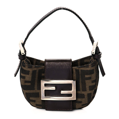 Fendi Zucca Mini Half Moon Baguette Tobacco 1 of 10