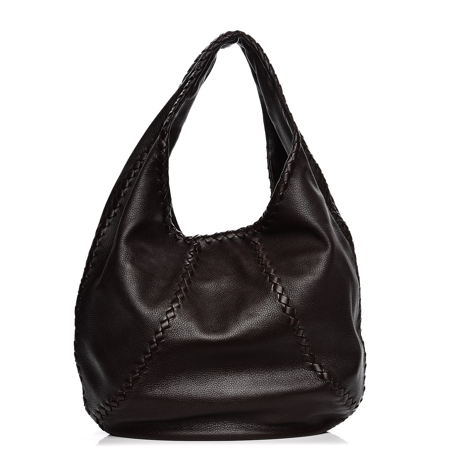 Bottega Veneta Cervo Deerskin Large Hobo Ebano 2 of 19