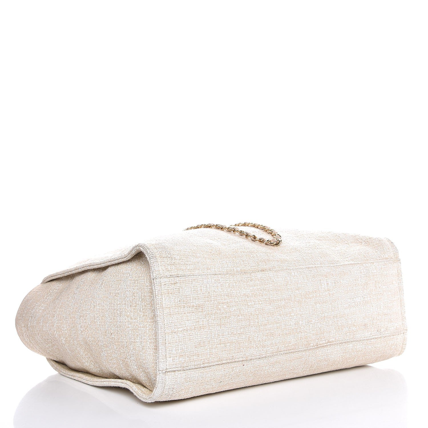 Chanel Canvas Extra Large Deauville Tote Light Beige 4 of 10