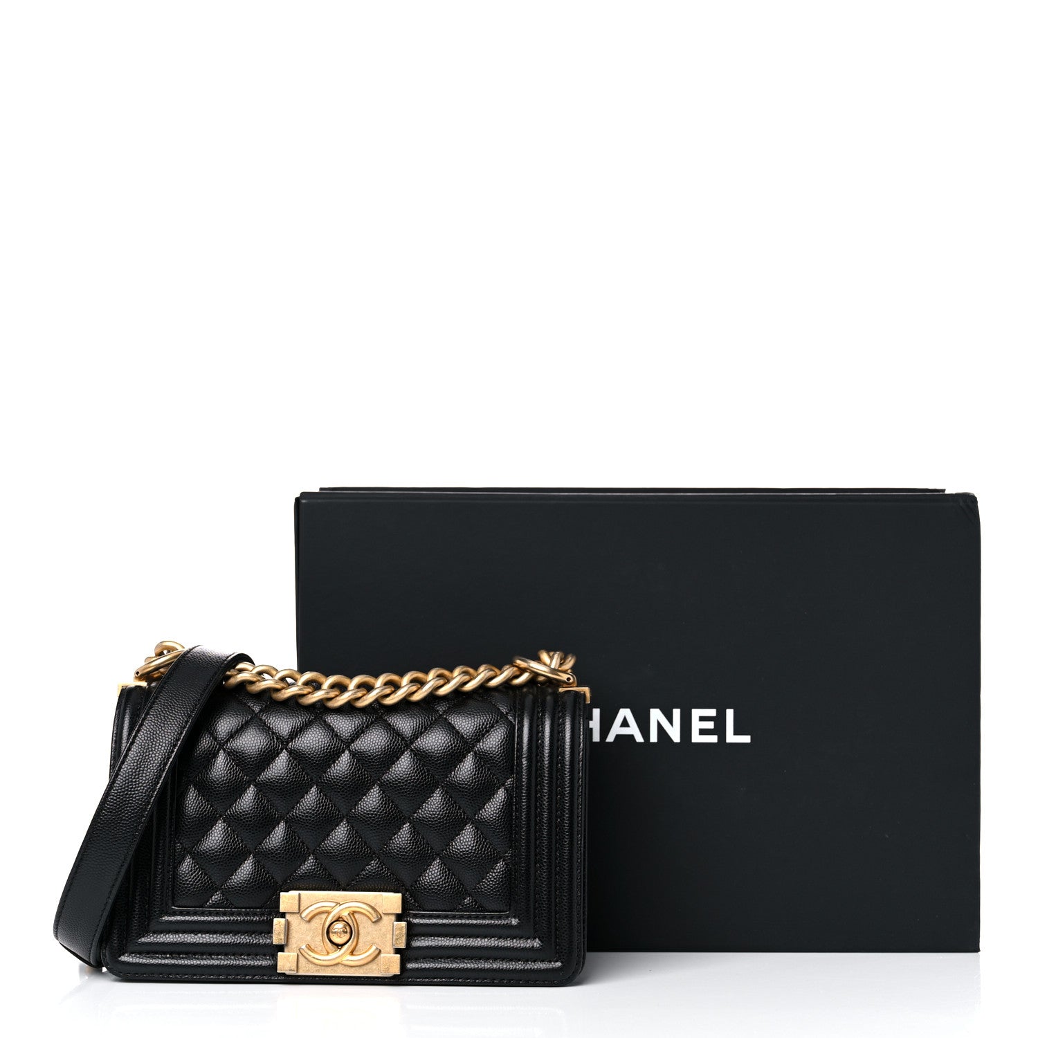 Chanel Caviar Quilted Small Boy Flap Black 15 of 15