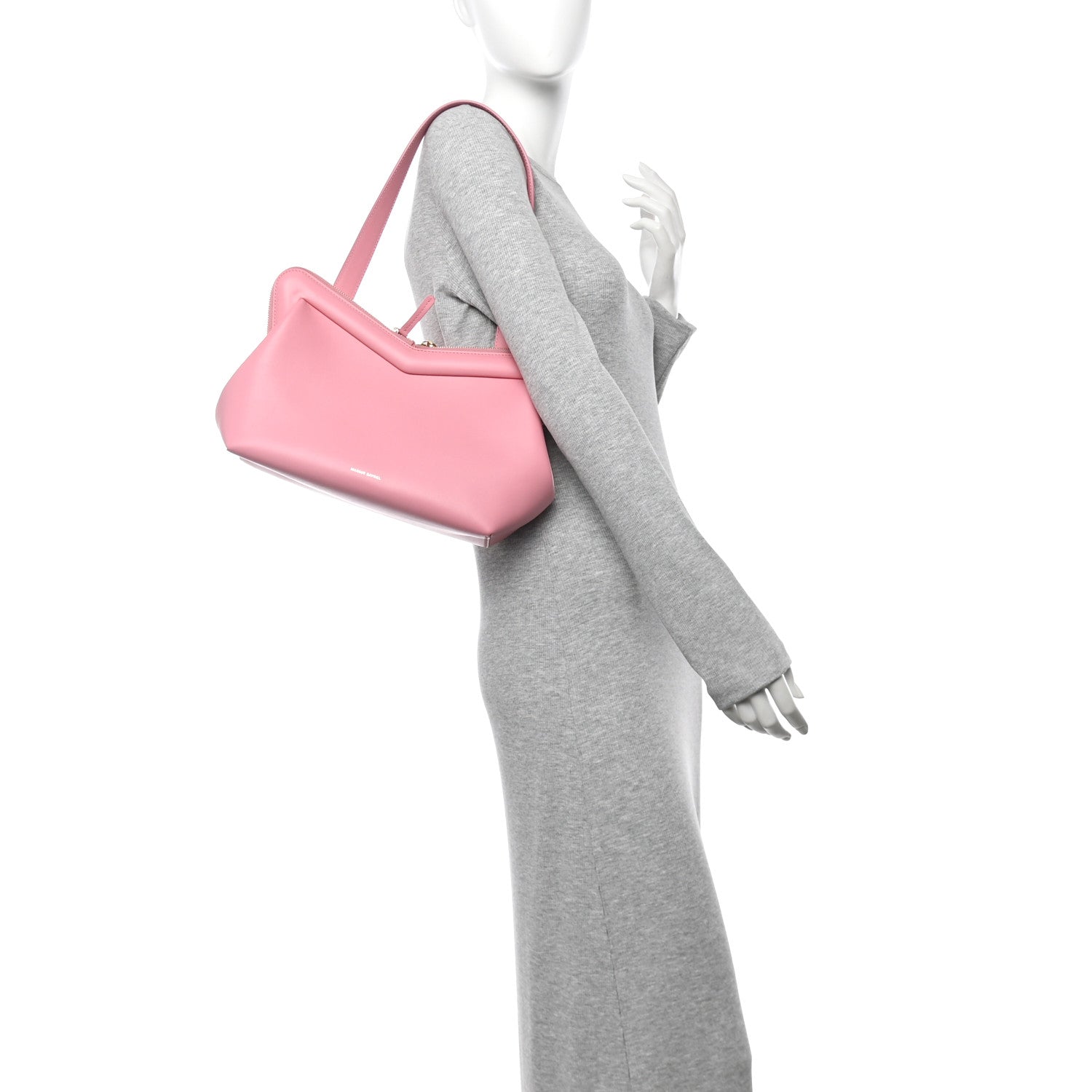 Mansur Gavriel Smooth Calfskin M Frame Bag Flamingo 2 of 10