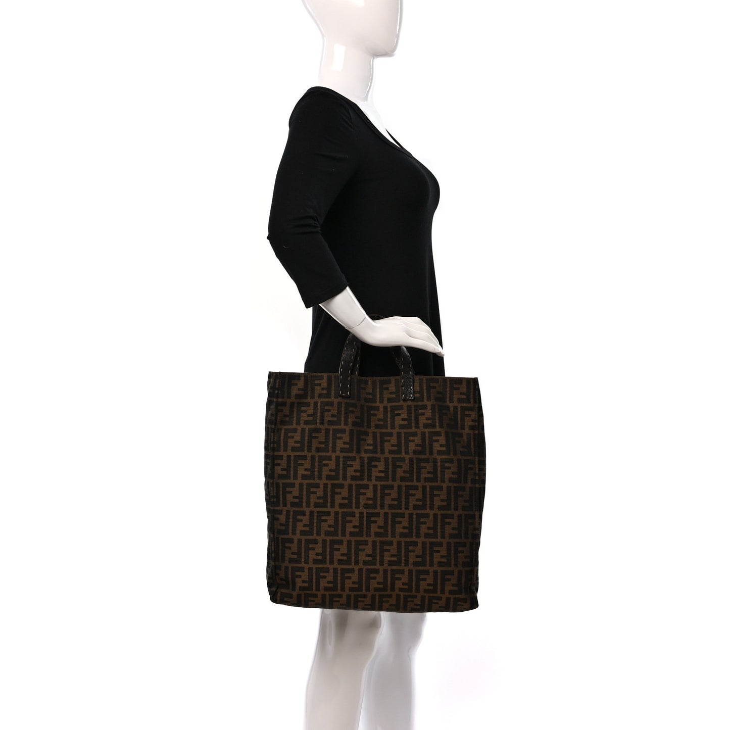 Zucca Cuoio Romano Selleria Special Shopping Tote Tobacco Moro
