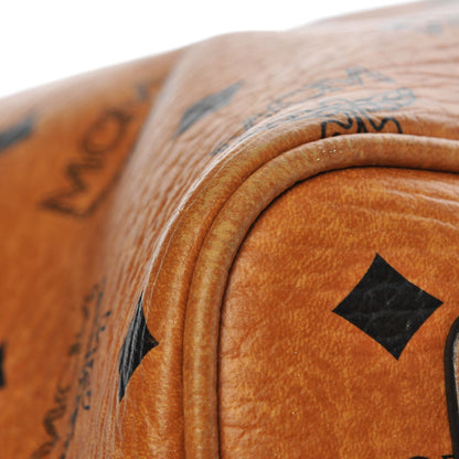 MCM Visetos Medium Liz Reversible Shopper Tote Cognac 11 of 15