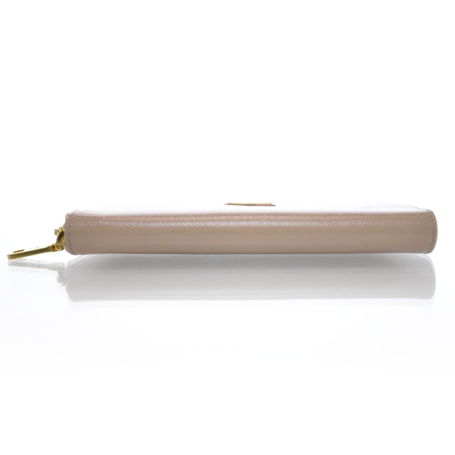 Prada Saffiano Zip Around Wallet Cipria 5 of 10