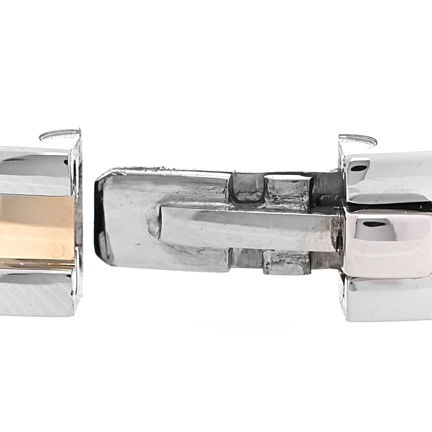 Bulgari 18K Yellow Gold Stainless Steel B.Zero1 Bangle Bracelet 5 of 5
