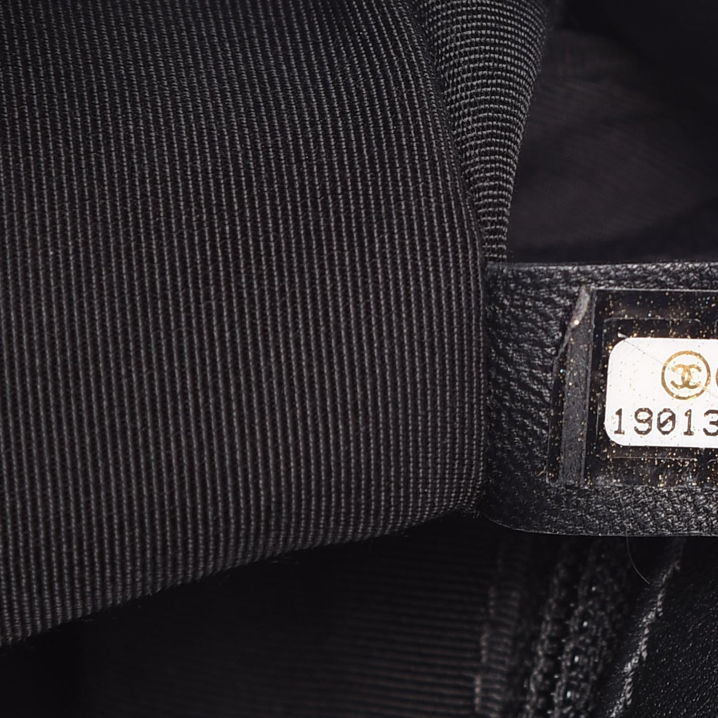 Calfskin Quilted Medium Graphic Flap Beige Black
