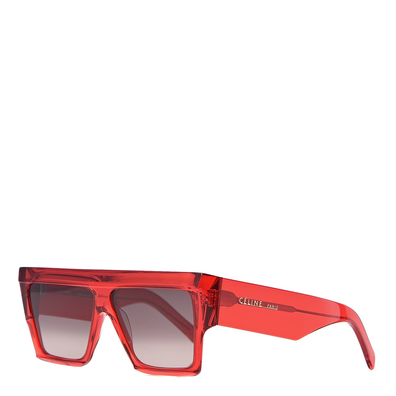 Celine Acetate Squared Sunglasses CL 400301 Red 1 of 6