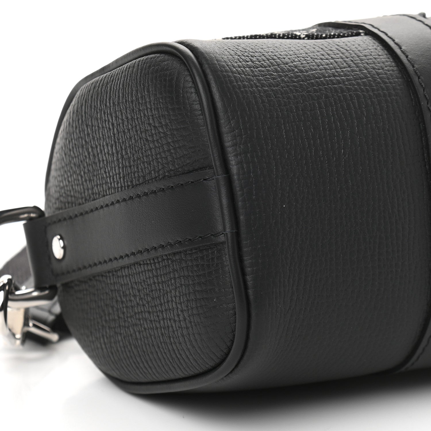 Louis Vuitton X NIGO Taurillon Monogram Denim Drip Keepall XS Black 7 of 8