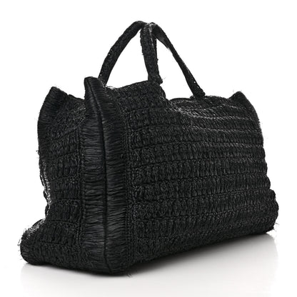 Valentino Garavani Raffia Supervee In It Tote Black 3 of 12