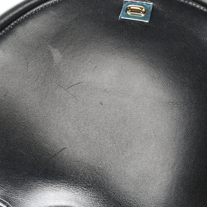 Salvatore Ferragamo Calfskin Aura Shoulder Bag Black 10 of 10