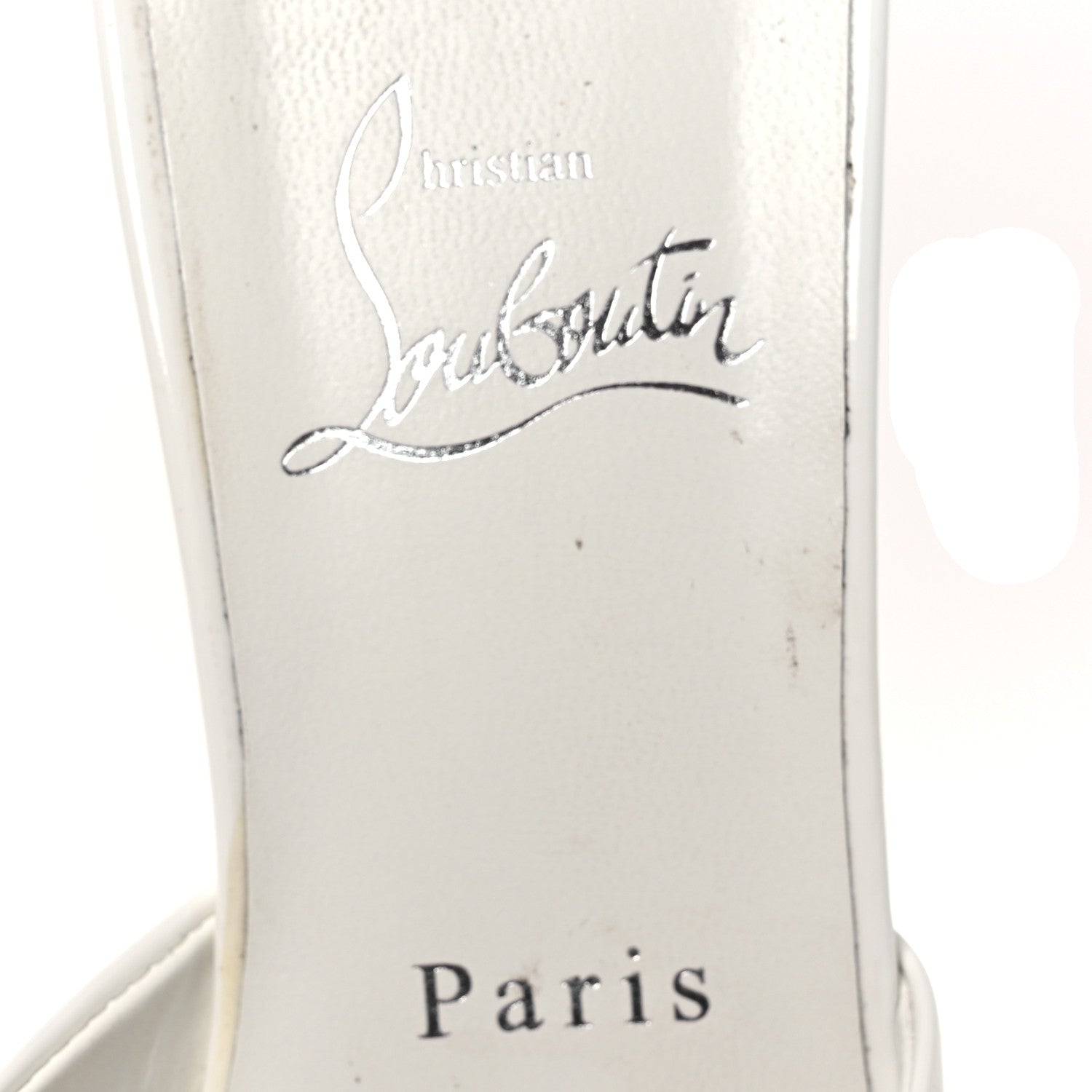 Christian Louboutin Patent Me Dolly 100 Sandals 40 White 9 of 13