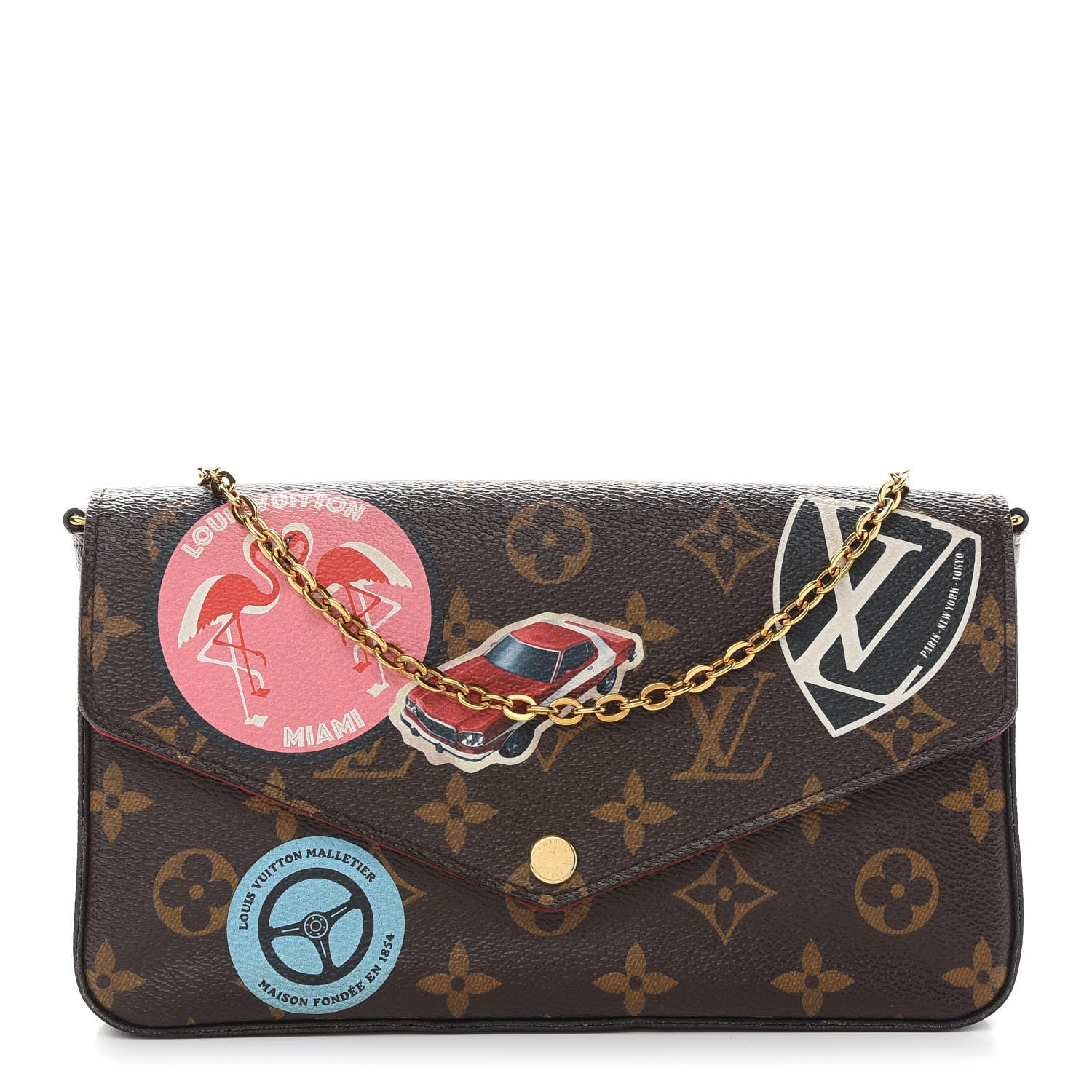 Louis Vuitton Monogram World Tour Pochette Felicie 1 of 11