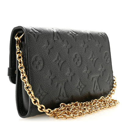 Louis Vuitton Empreinte Vavin Chain Wallet Black 3 of 12
