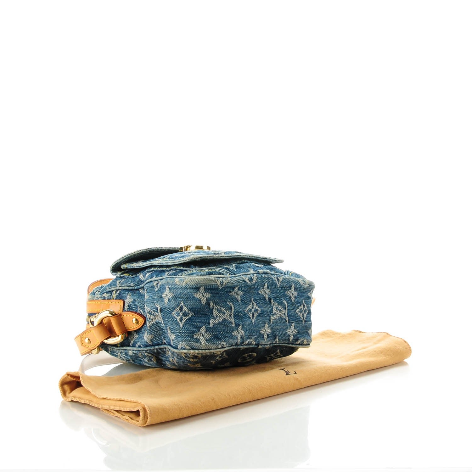 Louis Vuitton Denim Camera Bag Blue 4 of 7