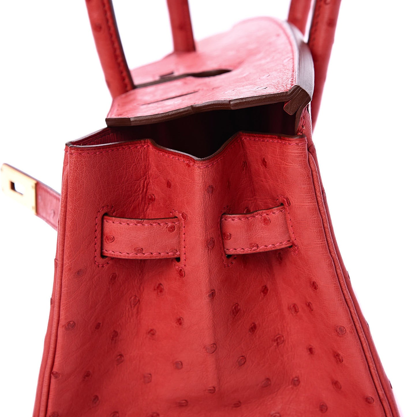 Ostrich Birkin 35 Rouge Vif