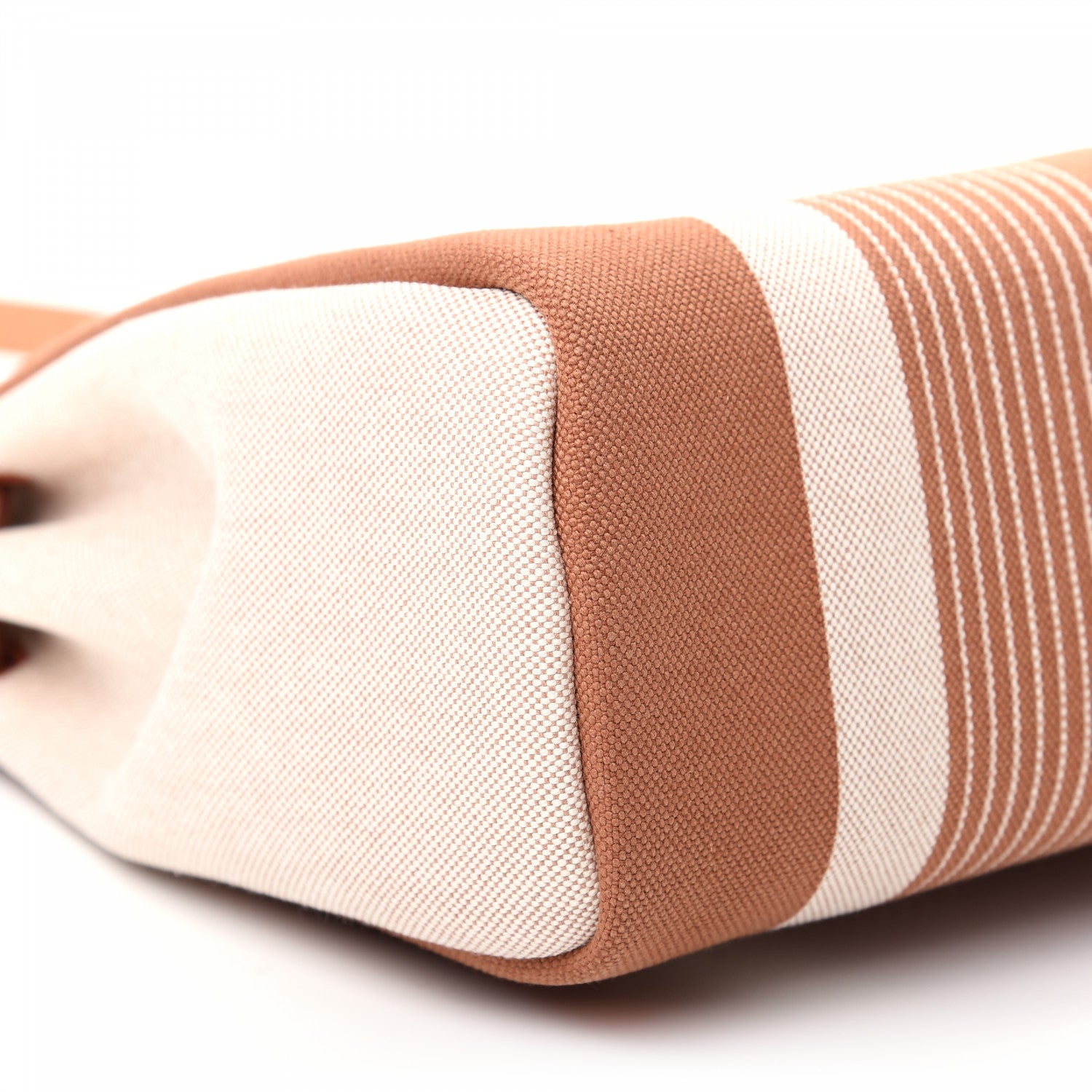 Hermes Vache Hunter Toile H Vibration Herbag Zip Retourne 31 PM Fauve Ecru Beige 5 of 8