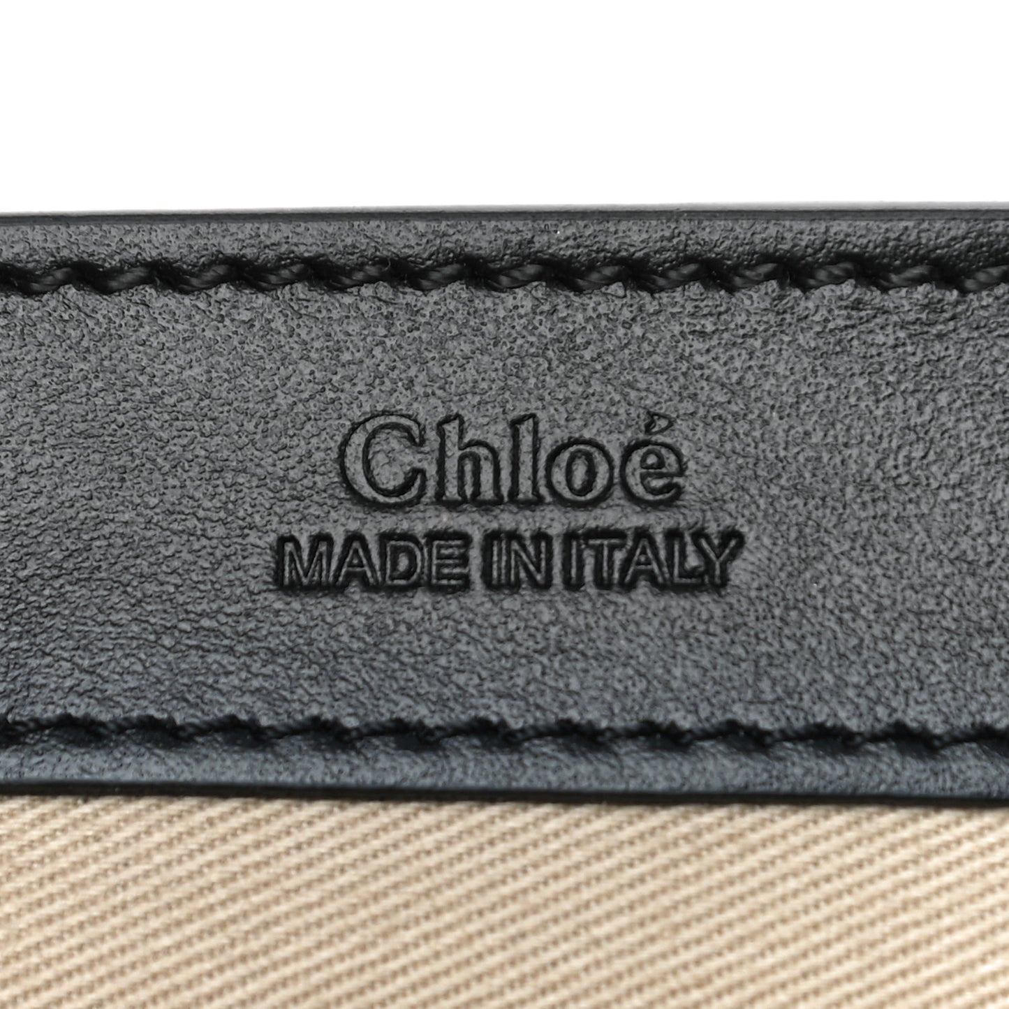Calfskin Suede C Clutch With Chain Black