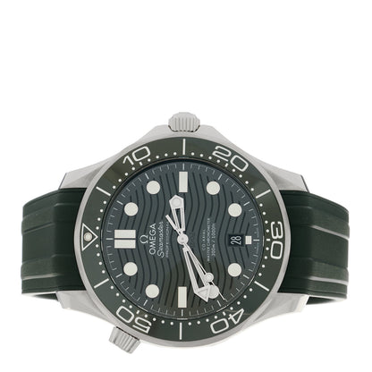 Omega Stainless Steel Rubber 42mm Seamaster Diver 300M Co-Axial Master Chronometer Automatic Watch Green 210.32.42.20.10.001 2 of 5