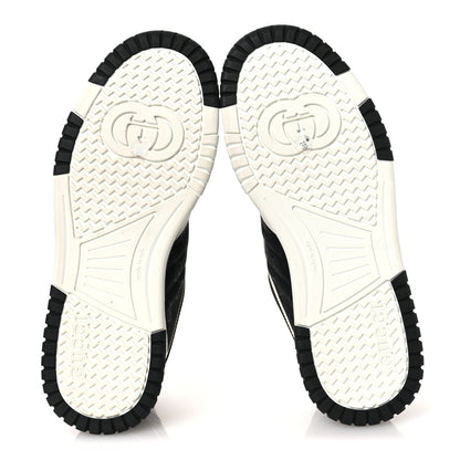 Gucci Calfskin Suede GG Monogram Re-Web Womens Sneakers 38 White Black 7 of 11